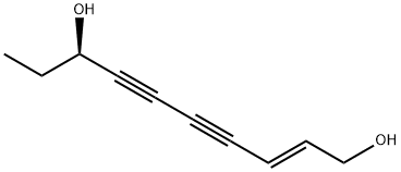 (R,E)-Deca-2-ene-4,6-diyne-1,8-diol Struktur