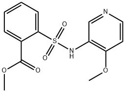 METHYL 2-([(4-METHOXYPYRIDIN-3-YL)AMINO]SULFONYL)BENZOATE 化学構造式