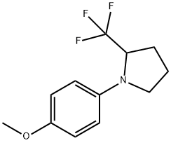 1-(4-Methoxyphenyl)-2-(trifluoroMethyl)pyrrolidine 化学構造式