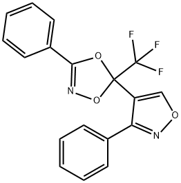 3-PHENYL-5-(3-PHENYLISOXAZOL-4-YL)-5-(TRIFLUOROMETHYL)-1,4,2-DIOXAZOLE Structure