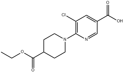 5-クロロ-6-[4-(エトキシカルボニル)ピペリジノ]ニコチン酸 price.