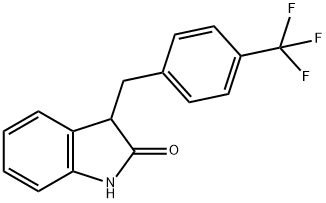3-(4-trifluoromethylbenzyl)-1,3-dihydroindol-2-one,931927-97-8,结构式