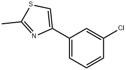 4-(3-氯苯基)-2-甲基噻唑,931929-86-1,结构式