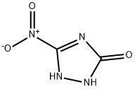 1,2-二氢-5-硝基-3H-1,2,4-三唑-3-酮, 932-64-9, 结构式