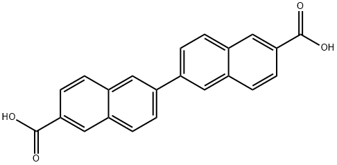 2,2'-ビナフタレン-6,6'-二カルボン酸 化学構造式