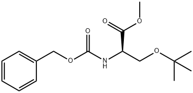 苄氧羰基-O-叔丁基-D-丝氨酸-甲酯, 93204-37-6, 结构式