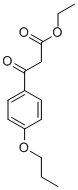 ethyl 3-oxo-3-(4-propoxyphenyl)propanoate 化学構造式