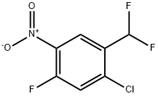 Benzene, 1-chloro-2-(difluoromethyl)-5-fluoro-4-nitro- Struktur