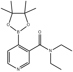 N,N-DIETHYL-4-(4,4,5,5-TETRAMETHYL-1,3,2-DIOXABOROLAN-2-YL)PICOLINAMIDE 结构式