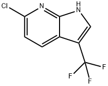 6-氯-3-(三氟甲基)-1H-吡咯并[2,3-B]吡啶, 932406-36-5, 结构式