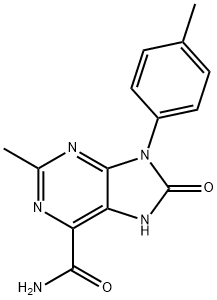 8,9-Dihydro-2-Methyl-9-(4-Methylphenyl)-8-oxo-7H-purine-6-carboxaMide 结构式