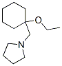 Pyrrolidine, 1-[(1-ethoxycyclohexyl)methyl]- (9CI) 化学構造式