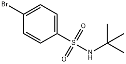 4-Бром-N-(трет-бутил) бензолсульфонамид структура