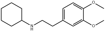 N-[2-(3,4-ジメトキシフェニル)エチル]シクロヘキサンアミン 化学構造式