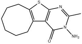 3-AMINO-2-METHYL-5,6,7,8,9,10-HEXAHYDROCYCLOOCTA[4,5]THIENO[2,3-D]PYRIMIDIN-4(3H)-ONE Structure