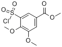 3-(CHLOROSULFONYL)-4,5-DIMETHOXYBENZOIC ACID METHYL ESTER Structure