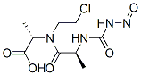 chloroethylnitrosocarbamoyl-alanyl-alanine 化学構造式