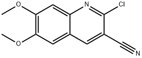 2-CHLORO-6,7-DIMETHOXY-3-QUINOLINECARBONITRILE 结构式