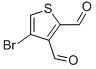 4-BROMO-2,3-THIOPHENEDICARBOXALDEHYDE 化学構造式