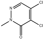 4,5-ジクロロ-2-メチル-3(2H)-ピリダジノン 化学構造式