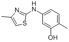 5-(4-METHYLTHIAZOL-2-YLAMINO)-2-METHYLPHENOL 化学構造式