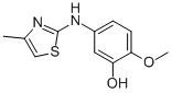 5-(4-METHYLTHIAZOL-2-YLAMINO)-2-METHOXYPHENOL Structure