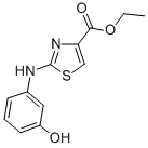 ETHYL 2-(3-HYDROXYPHENYLAMINO)THIAZOLE-4-CARBOXYLATE 结构式