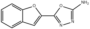 5-(1-BENZOFURAN-2-YL)-1,3,4-OXADIAZOL-2-AMINE, 933244-58-7, 结构式