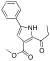methyl 5-phenyl-2-propionyl-3-pyrrolecarboxylate 化学構造式