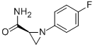 (S)-1-(4-FLUOROPHENYL)AZIRIDINE-2-CARBOXAMIDE 结构式