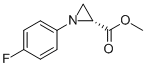 (R)-METHYL 1-(4-FLUOROPHENYL)AZIRIDINE-2-CARBOXYLATE 化学構造式