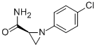 (S)-1-(4-CHLOROPHENYL)AZIRIDINE-2-CARBOXAMIDE 化学構造式