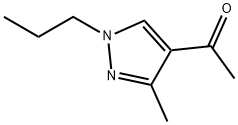 1-(3-メチル-1-プロピル-1H-ピラゾール-4-イル)エタノン 化学構造式