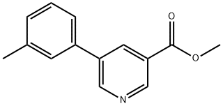 5-(间甲苯基)烟酸甲酯, 93349-93-0, 结构式