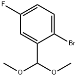 2-BROMO-5-FLUOROBENZALDEHYDE DIMETHYL ACETAL 结构式