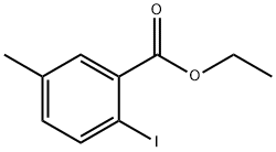 2-碘-5-甲基苯甲酸乙酯 结构式