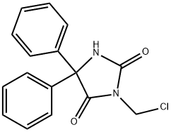 3-(クロロメチル)-5,5-ジフェニルヒダントイン 化学構造式