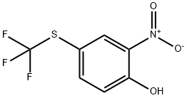 2-ニトロ-4-[(トリフルオロメチル)チオ]フェノール 化学構造式