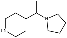 4-(1-(pyrrolidin-1-yl)ethyl)piperidine Structure