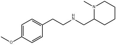N-[2-(4-METHOXYPHENYL)ETHYL]-N-METHYL-2-PIPERIDINEMETHANAMINE Structure
