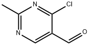 4-chloro-2-methylpyrimidine-5-carbaldehyde 化学構造式