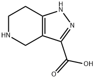 4,5,6,7-tetrahydro-2H-pyrazolo[4,3-c]pyridine-3-carboxylic acid(SALTDATA: 1.2HCl 1H2O 0.03N2H4) Structure
