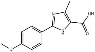 2-(4-METHOXYPHENYL)-5-METHYL-3H-IMIDAZOLE-4-CARBOXYLIC ACID, 933694-27-0, 结构式
