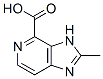 3H-Imidazo[4,5-c]pyridine-4-carboxylic  acid,  2-methyl- Struktur