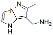 1H-Imidazo[1,2-b]pyrazole-7-methanamine,  6-methyl- Structure