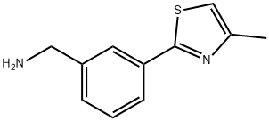 3-(4-Methyl-thiazol-2-yl)-benzylaminehydrochloride 化学構造式