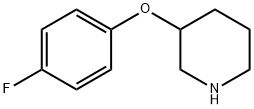 3-(4-FLUOROPHENOXY)PIPERIDINE Structure