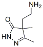 3H-Pyrazol-3-one,  4-(2-aminoethyl)-2,4-dihydro-4,5-dimethyl- Structure