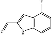 4-氟吲哚-2-甲醛, 933707-57-4, 结构式