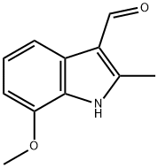 7-甲氧基-2-甲基-1H-吲哚-3-甲醛 结构式